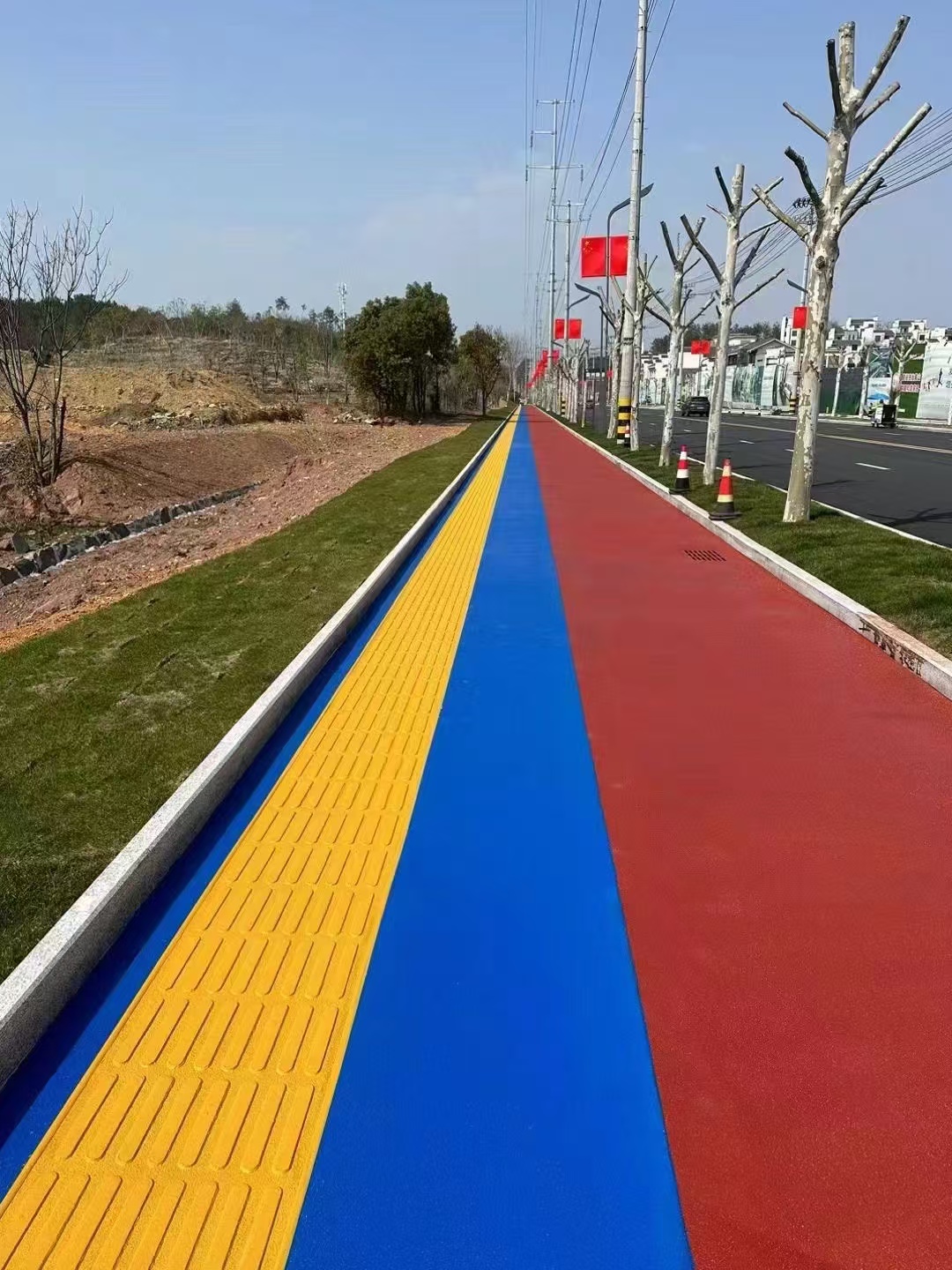 Construction case of tactile paving